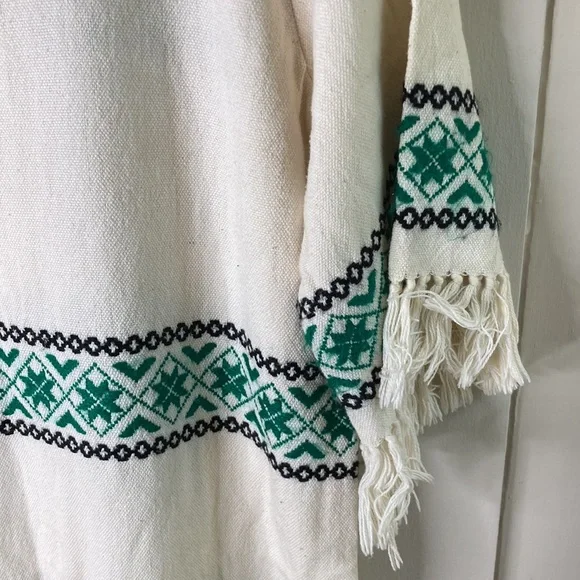 Vintage cream wool blend Mexican dress maxi - Picture 10 of 10